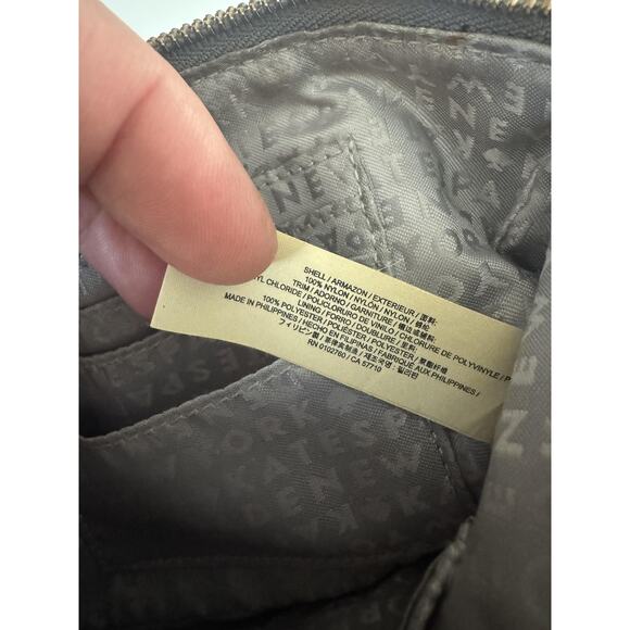 Kate Spade Wristlet Clutch Gray Nylon Double Zip Pouch Card Slots Small - Picture 9 of 12